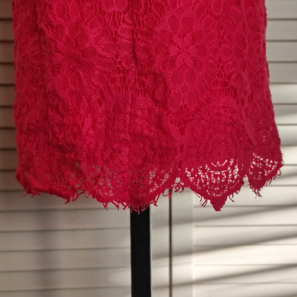 Laundry By Shelli Segal Pink Lace Mini Dress - Picture 10 of 12